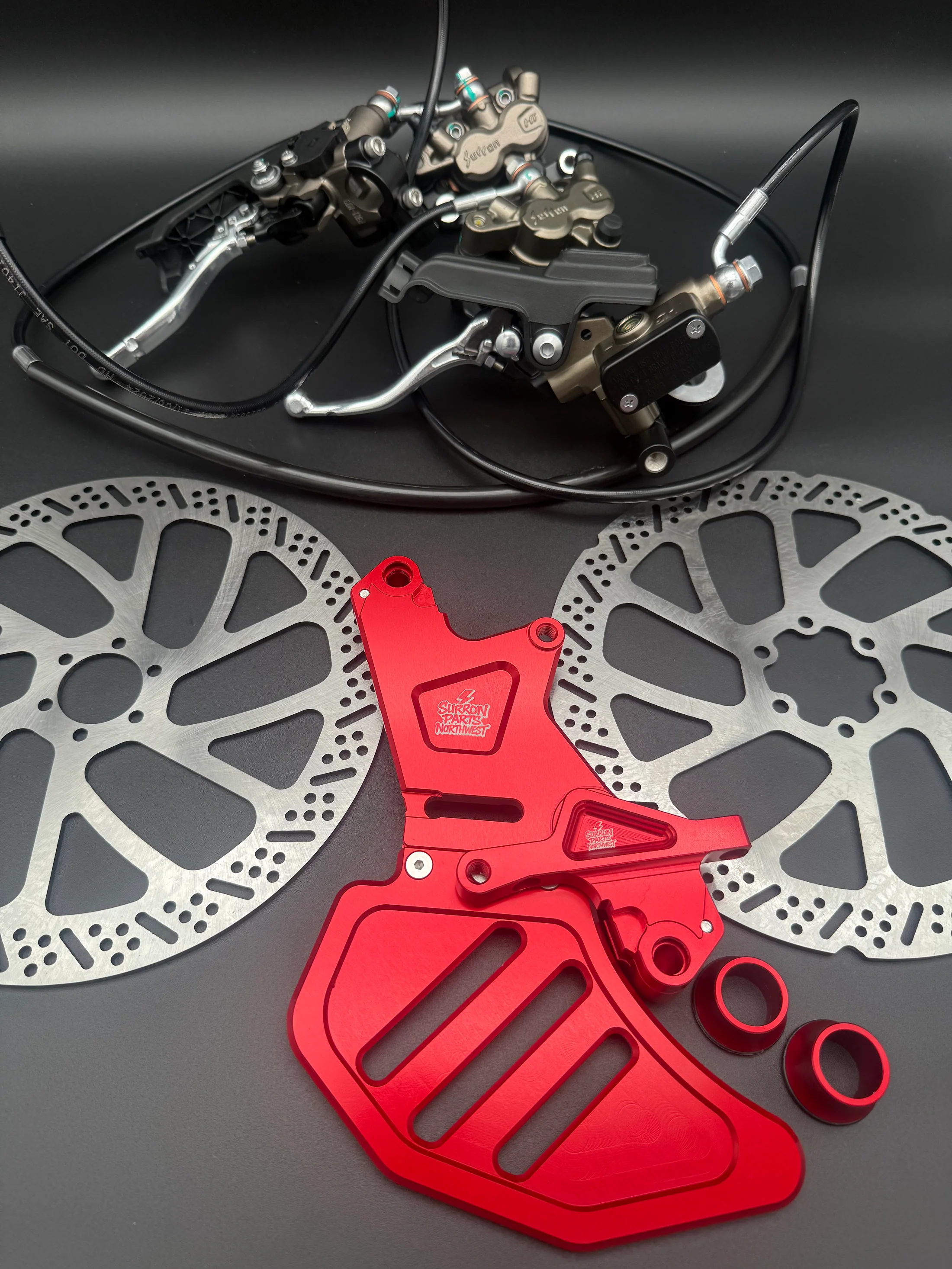 Surron Light Bee Ultra Brake Conversion Kit In Red